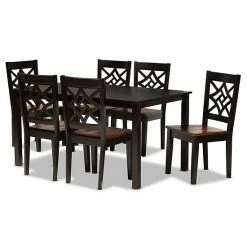 Baxton Studio Nicolette Dining 7-piece Set Dark Brown Walnut 19 Baxton Studio Nicolette Dining 7-piece Set Dark Brown Walnut -Baxton Studio Sales unnamed file 7077