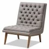 Baxton Studio Annetha Mid-Century Lounge Chair Gray