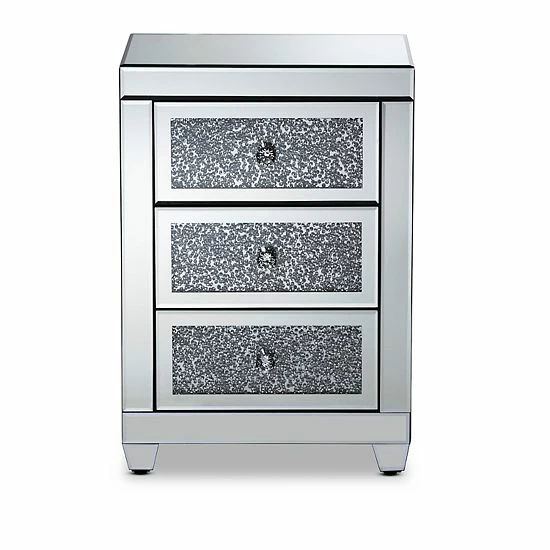 Baxton Studio Ralston Nightstand Table 3 Baxton Studio Ralston Nightstand Table - Image 3