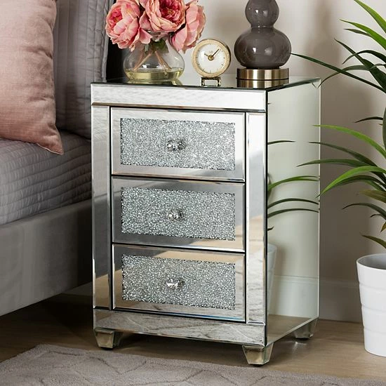 Baxton Studio Ralston Nightstand Table 6 Baxton Studio Ralston Nightstand Table - Image 6