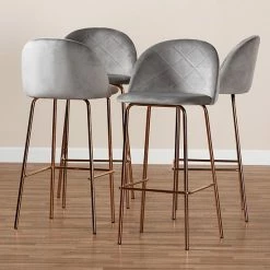Baxton Studio Addie Bar Stool 4-piece Set Navy Blue Rose Gold 5 Baxton Studio Addie Bar Stool 4-piece Set Navy Blue Rose Gold -Baxton Studio Sales unnamed file 7143
