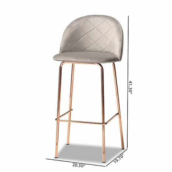 Baxton Studio Addie Bar Stool 4-piece Set Navy Blue Rose Gold Baxton Studio Addie Bar Stool 4-piece Set Navy Blue Rose Gold -Baxton Studio Sales unnamed file 7144