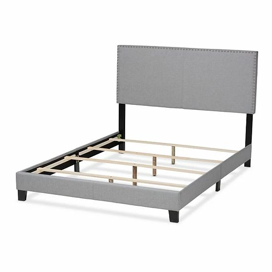 Baxton Studio Ramon Bed Gray Black 1 Baxton Studio Ramon Bed Gray Black