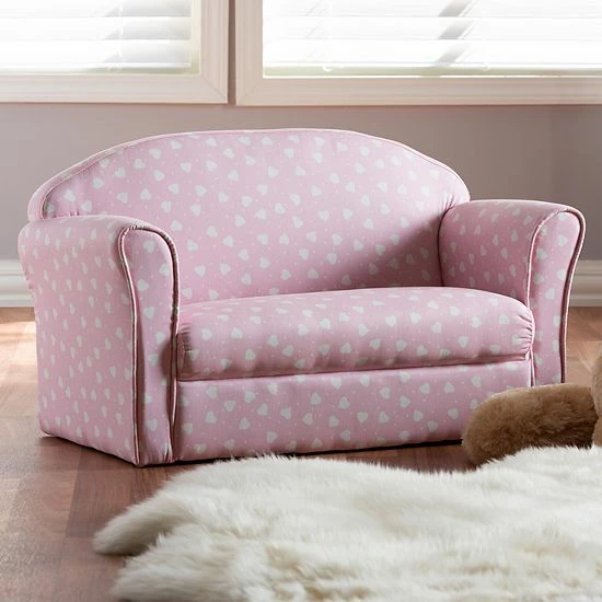 Baxton Studio Erica Pink Sofa 2 Baxton Studio Erica Pink Sofa - Image 2