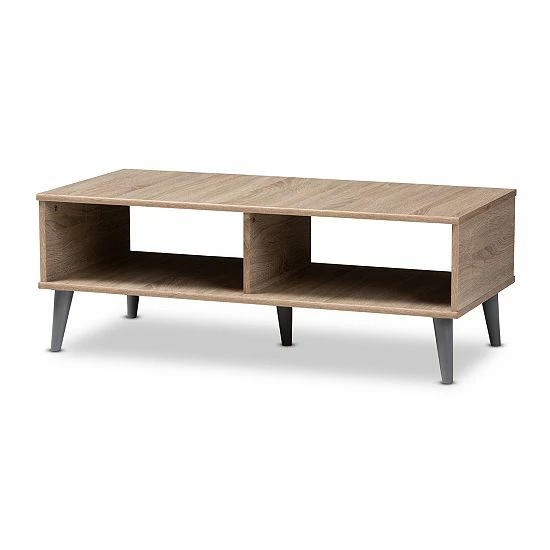 Baxton Studio Pierre Coffee Table Brown 8 Baxton Studio Pierre Coffee Table Brown - Image 8