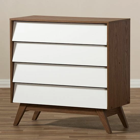 Baxton Studio Hildon 4-Drawer Dresser 6 Baxton Studio Hildon 4-Drawer Dresser - Image 6