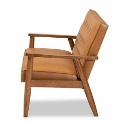 Baxton Studio Sorrento Brown Loveseat 11 Baxton Studio Sorrento Brown Loveseat -Baxton Studio Sales unnamed file 7264