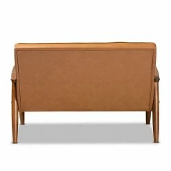 Baxton Studio Sorrento Brown Loveseat 12 Baxton Studio Sorrento Brown Loveseat -Baxton Studio Sales unnamed file 7265