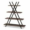Baxton Studio Fiera 4-Shelf Bookcase