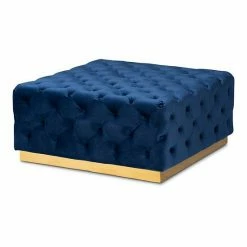 Baxton Studio Verene Ottoman Gray Gold 13 Baxton Studio Verene Ottoman Gray Gold -Baxton Studio Sales unnamed file 73