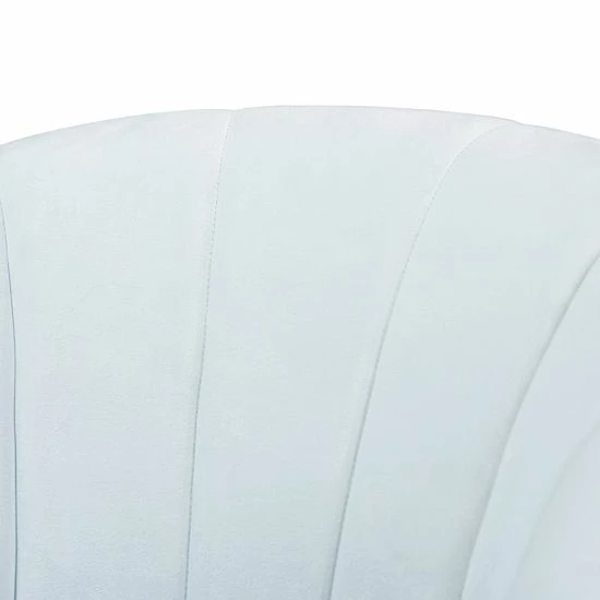 Baxton Studio Fiore Curved Back Accent Chair Navy Blue 4 Baxton Studio Fiore Curved Back Accent Chair Navy Blue - Image 4