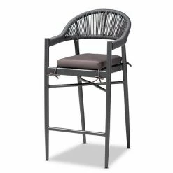 Baxton Studio Wendell Outdoor Bar Stool