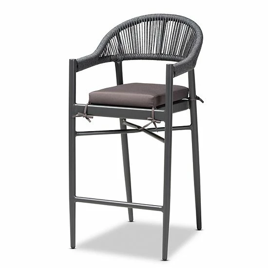 Baxton Studio Wendell Outdoor Bar Stool 1 Baxton Studio Wendell Outdoor Bar Stool