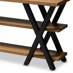 Baxton Studio Duchaine Brown Console Table -Baxton Studio Sales unnamed file 7348