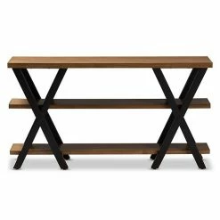 Baxton Studio Duchaine Brown Console Table -Baxton Studio Sales unnamed file 7349
