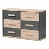 Baxton Studio Modern Two-Tone 6-Drawer Dresser