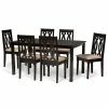 Baxton Studio Cherese Dining Table & Chair 7-piece Set