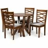 Baxton Studio Ariane Dining Table & Chair 5-piece Set