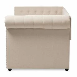 Baxton Studio Mabelle Upholstered Daybed & Trundle -Baxton Studio Sales unnamed file 7401