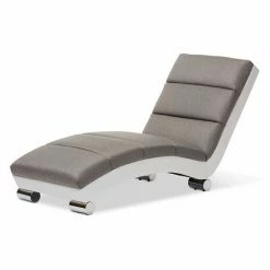 Baxton Studio Percy Chaise Lounge