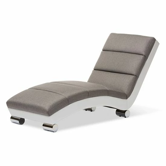 Baxton Studio Percy Chaise Lounge 1 Baxton Studio Percy Chaise Lounge