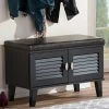 Baxton Studio Sheffield 2-Door Storage Bench