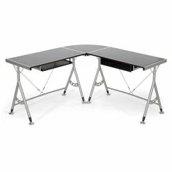 Baxton Studio Elburn L-Shaped Modern Computer Desk