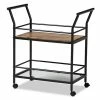 Baxton Studio Valora Wine Cart