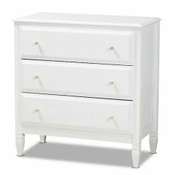 Baxton Studio Naomi 3-Drawer Dresser