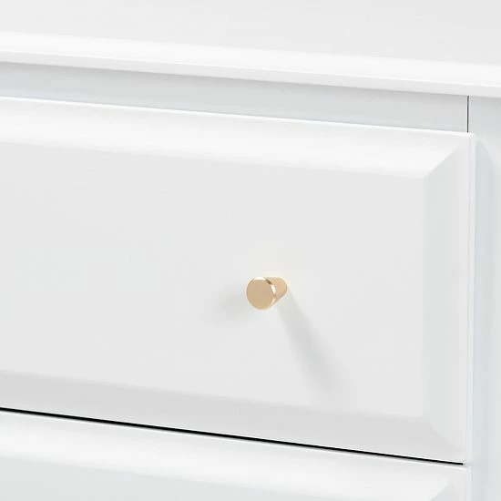 Baxton Studio Naomi 3-Drawer Dresser 6 Baxton Studio Naomi 3-Drawer Dresser - Image 6