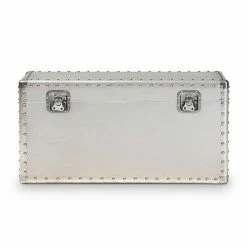Baxton Studio Serge Silver Storage Trunk 11 Baxton Studio Serge Silver Storage Trunk -Baxton Studio Sales unnamed file 7450
