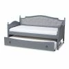 Baxton Studio Marlie Twin Daybed & Trundle Gray