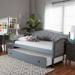 Baxton Studio Marlie Twin Daybed & Trundle Gray -Baxton Studio Sales unnamed file 7456