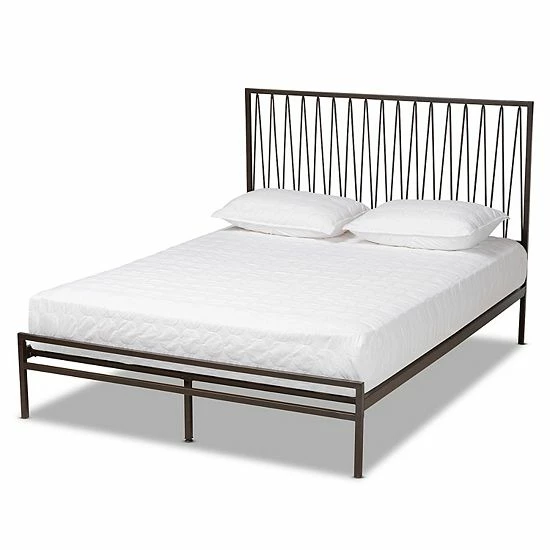 Baxton Studio Jeanette Black Bed 1 Baxton Studio Jeanette Black Bed