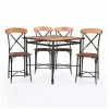Baxton Studio Broxburn Pub Table & Chair 5-piece Set