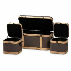 Baxton Studio Clarence Storage Trunk 3-piece Set -Baxton Studio Sales unnamed file 7491
