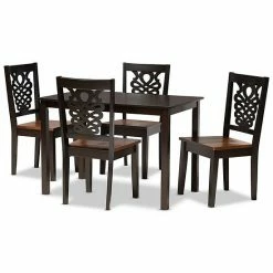 Baxton Studio Luisa Dining 5-piece Set Dark Brown 19 Baxton Studio Luisa Dining 5-piece Set Dark Brown -Baxton Studio Sales unnamed file 7522
