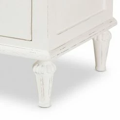 Baxton Studio Venezia Whitewash 3-Drawer Nightstand 15 Baxton Studio Venezia Whitewash 3-Drawer Nightstand -Baxton Studio Sales unnamed file 7552