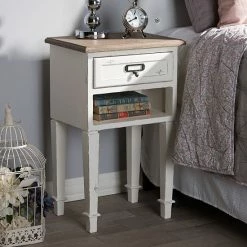 Baxton Studio Dauphine Nightstand