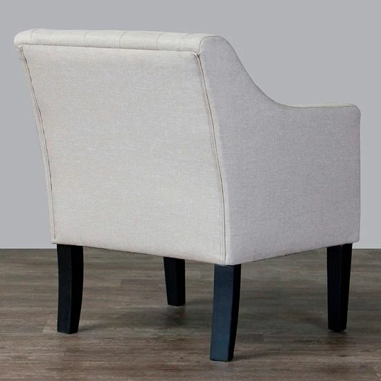Baxton Studio Brittany Club Chair Beige 4 Baxton Studio Brittany Club Chair Beige - Image 4