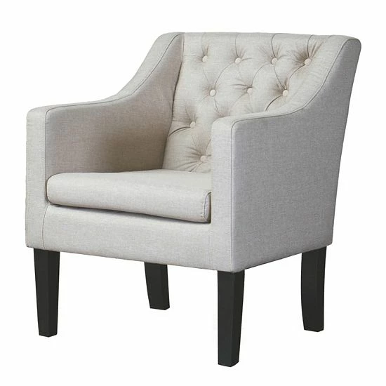 Baxton Studio Brittany Club Chair Beige 5 Baxton Studio Brittany Club Chair Beige - Image 5