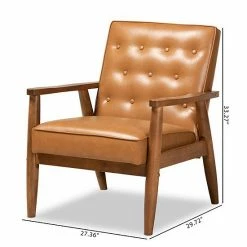 Baxton Studio Sorrento Brown Chair -Baxton Studio Sales unnamed file 7594