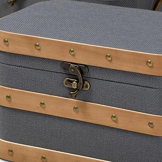 Baxton Studio Jonathon Storage Trunk 3-piece Set 4 Baxton Studio Jonathon Storage Trunk 3-piece Set - Image 4