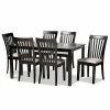 Baxton Studio Minette Dining Table & Chair 7-piece Set