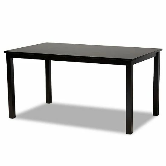 Baxton Studio Minette Dining Table & Chair 7-piece Set 4 Baxton Studio Minette Dining Table & Chair 7-piece Set - Image 4