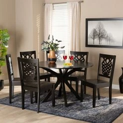 Baxton Studio Liese Dining 7-piece Set Dark Brown -Baxton Studio Sales unnamed file 7687
