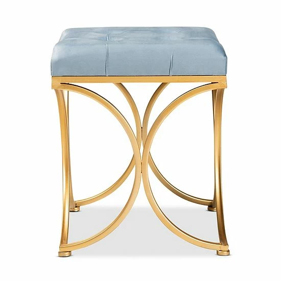 Baxton Studio Margot Tufted Ottoman 5 Baxton Studio Margot Tufted Ottoman - Image 5