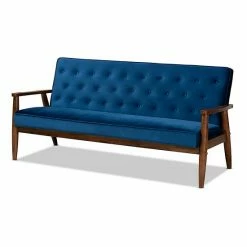 Baxton Studio Sorrento Sofa & Chair 3-Piece Set Navy 10 Baxton Studio Sorrento Sofa & Chair 3-Piece Set Navy -Baxton Studio Sales unnamed file 7701