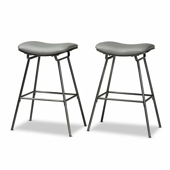 Baxton Studio Jette Bar Stool 2-piece Set 1 Baxton Studio Jette Bar Stool 2-piece Set