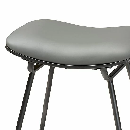 Baxton Studio Jette Bar Stool 2-piece Set 3 Baxton Studio Jette Bar Stool 2-piece Set - Image 3